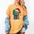 Ew People Meowy Cat Christmas Introvert Men Women Women's Comfort Colors T-Shirt Mustard