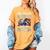 My Favorite Airman Calls Me Nana Air Force Graduation Nana Women's Comfort Colors T-Shirt Mustard