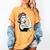 Female Librarian Rosie Riveter Book Guardian Woman Women's Comfort Colors T-Shirt Mustard