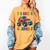 First Grade Graduation Monster Truck 1st Grade Graduate Women's Comfort Colors T-Shirt Mustard