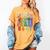 Floral Foxglove Daisy Tulip 8647 Books Lover Blooming Flower Women's Comfort Colors T-Shirt Mustard