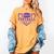 Football Senior Night Football Senior 2025 Graduation 36 Women's Comfort Colors T-Shirt Mustard