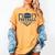 Football Senior Night Football Senior 2025 Graduation 44 Women's Comfort Colors T-Shirt Mustard