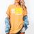 Football Senior Night Football Senior 2025 Graduation 55 Women's Comfort Colors T-Shirt Mustard