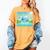 Frutiger Aero Y2k Aesthetic Palm Trees Cyber Beach World Women's Comfort Colors T-Shirt Mustard Frutiger Aero Y2k Aesthetic Palm Trees Cyber Beach World Women's Comfort Colors T-Shirt Mustard