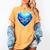 Frutiger Aero Y2K Heart Women's Comfort Colors T-Shirt Mustard