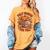 Fully Booked For Fall Books Pumpkin Autumn Thanksgiving Women's Comfort Colors T-Shirt Mustard