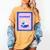 Fun Cute Introvert Cat Character With Wine Women's Comfort Colors T-Shirt Mustard