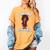 Future HBCU Grad Girl Wearing Graduation Gown Women's Comfort Colors T-Shirt Mustard