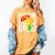 Future HBCU Graduate Afro Girls College Graduation Women's Comfort Colors T-Shirt Mustard