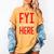 Fyi Introvert Here Raglan Baseball Tee Women's Comfort Colors T-Shirt Mustard