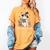 Ghost Reading Book Coquette Bow Halloween Girl Kid Teacher Women's Comfort Colors T-Shirt Mustard