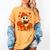 Ghost Reading Book Lovers Autumn Fall Halloween Women's Comfort Colors T-Shirt Mustard