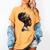 Girl Crown Of Books African Teacher Black History BHM Women's Comfort Colors T-Shirt Mustard