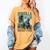 Godzilla Ocean Scene Comic Book Illustration Movie Monster Women's Comfort Colors T-Shirt Mustard