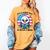 A Good Day To Read a Book Reading Eagle With American Flag Women's Comfort Colors T-Shirt Mustard