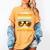 Goodbye 3rd Grade Graduation To 4th Grade First Summer Beach Women's Comfort Colors T-Shirt Mustard