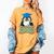 Graduate Penguin Class Of 2025 Kids Graduation Women's Comfort Colors T-Shirt Mustard