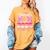 Graduation 2025 Proud Mom Of 2025 Graduate Floral Women Women's Comfort Colors T-Shirt Mustard