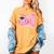 Graduation 2027 Senior 2027 Class Of 2027 Coquette Pink Girl Women's Comfort Colors T-Shirt Mustard