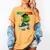 Graduation Preschool Dinosaur T Rex Crushed It Boys Grad Women's Comfort Colors T-Shirt Mustard