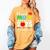 Graduation Proud Mom Of 2025 Kindergarten Graduate Women's Comfort Colors T-Shirt Mustard