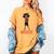 Graduation Woman Tshirt Black Melanin Masters Degree Women's Comfort Colors T-Shirt Mustard