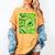 Green Comic Book Green Graphic Women's Comfort Colors T-Shirt Mustard