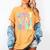 Groovy In My Last Day Of School Era Second Grade Graduation Women's Comfort Colors T-Shirt Mustard