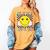 Groovy Next Stop 2nd Grade 1st Grade Graduation 2025 Women's Comfort Colors T-Shirt Mustard