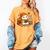 Halloween Ghost Reading Book Lovers Coffee Girl Women Women's Comfort Colors T-Shirt Mustard Halloween Ghost Reading Book Lovers Coffee Girl Women Women's Comfort Colors T-Shirt Mustard