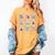 Halloween Ghosts Reading Books Pattern Spooky Kawaii Anime Women's Comfort Colors T-Shirt Mustard