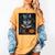 Halloween Girls Boys Cute Wolf Book Pumpkin Kids Halloween Women's Comfort Colors T-Shirt Mustard