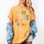 Happy Last Day Of School Groovy Teacher Student Graduation Women's Comfort Colors T-Shirt Mustard