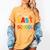 Happy Last Day Of School Teacher Women Student Graduation Women's Comfort Colors T-Shirt Mustard
