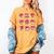 Heart Holding Reading Books Valentine Teacher Book Lover Women's Comfort Colors T-Shirt Mustard