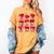 Heart Reading Books Valentine Teacher Boys Girls Book Lover Women's Comfort Colors T-Shirt Mustard