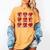 Heart Reading Books Valentine’s Day Girl And Boy Book Lovers Women's Comfort Colors T-Shirt Mustard