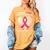 Heart I Wear Pink In Memory Of Nana Breast Cancer Awareness Women's Comfort Colors T-Shirt Mustard