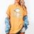 Hedgehog Reading Book Full Moon Lake Scenery Women's Comfort Colors T-Shirt Mustard