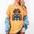 Highland Cow Book Floral Bookworm Women's Comfort Colors T-Shirt Mustard Highland Cow Book Floral Bookworm Women's Comfort Colors T-Shirt Mustard
