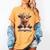 Highland Cow Reading Book Bookworm Women's Comfort Colors T-Shirt Mustard