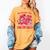 HUGvyn All Booked For Valentines Teacher Book Reading Heart Women's Comfort Colors T-Shirt Mustard