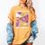 I'd Rather Be Kite Flying Throwback Hobby Memory Kite Women's Comfort Colors T-Shirt Mustard