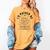 I’d Rather Be Reading Minimal Book Lover Arch Women's Comfort Colors T-Shirt Mustard
