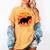 Introvert Retro Sunset Capybara Tee Women's Comfort Colors T-Shirt Mustard