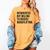 Introverted Weightlifter Gym Weightlifting Introvert Women's Comfort Colors T-Shirt Mustard