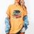 It's a Good Day To Read a Book Floral Stack Tee Women's Comfort Colors T-Shirt Mustard