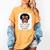 Just a Girl Who Loves Books Messy Bun Black Women Reading Women's Comfort Colors T-Shirt Mustard