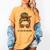 Just a Girl Who Loves Books Pajamas Shirt Reading Book Lover Women's Comfort Colors T-Shirt Mustard